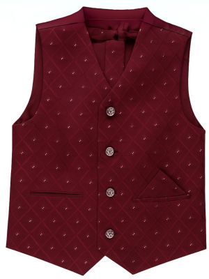 Boys Wine Waistcoat Alfred