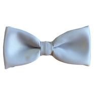 Grey Satin Bow Tie
