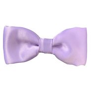 Lilac Satin Bow Tie