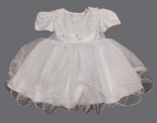 Baby Girls Katharine White Christening Dress