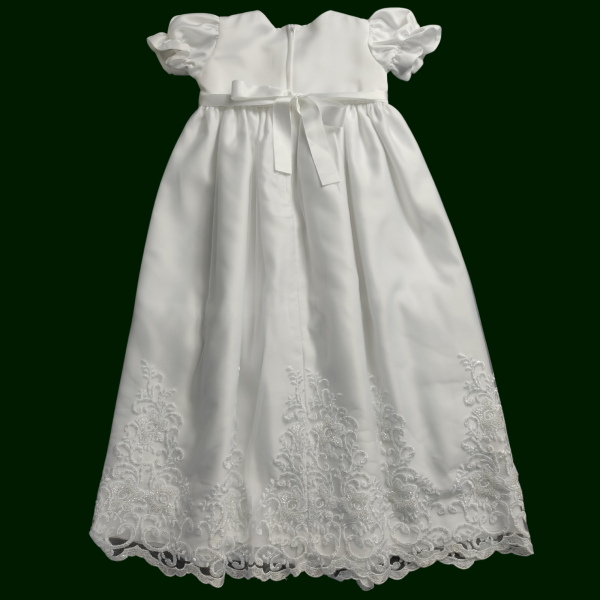 Baby Girls Hope White Christening Gown - Image 3