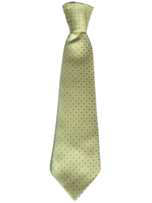 Yellow Dot Elasticated Tie