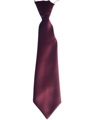 Burgundy Elasticated Tie