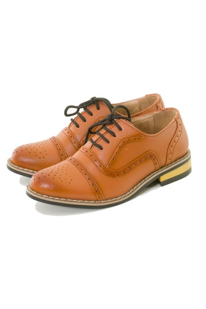 Boys Brown Oxford Shoe