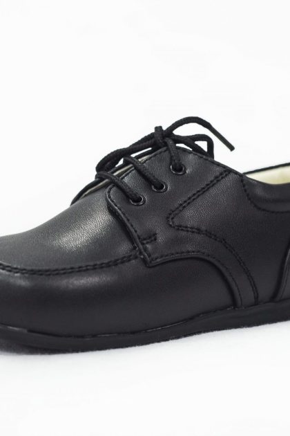 Early Steps Matte Black Royal Shoe