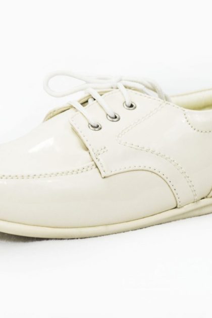 Early Steps Cream Patent Royal Shoe