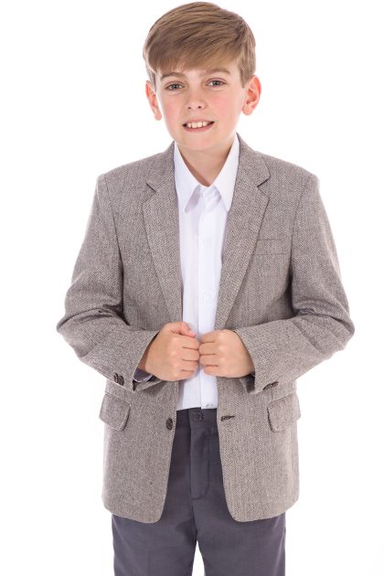 Herringbone Brown Tweed Jacket