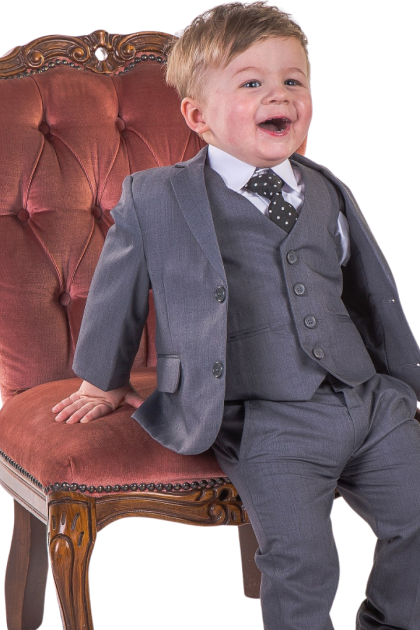 Romario Grey Baby Boys 5 Piece