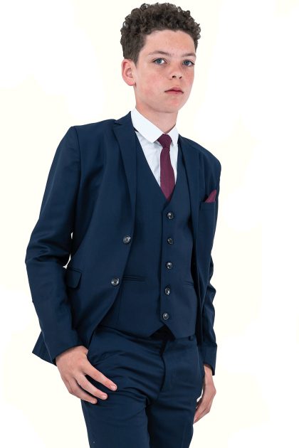 Boys Navy Suit Ezra
