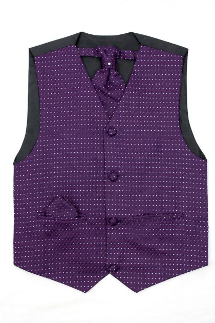 Boys Purple Waistcoat Philip
