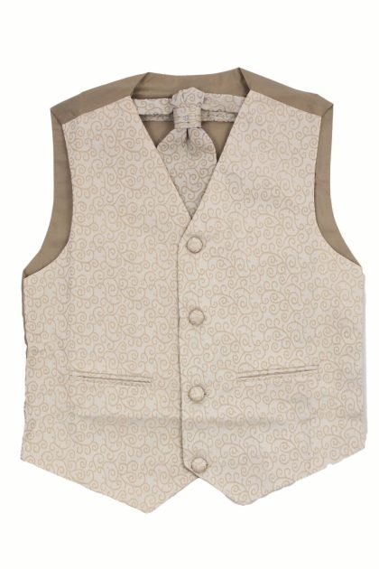 Boys Champagne Waistcoat Henry