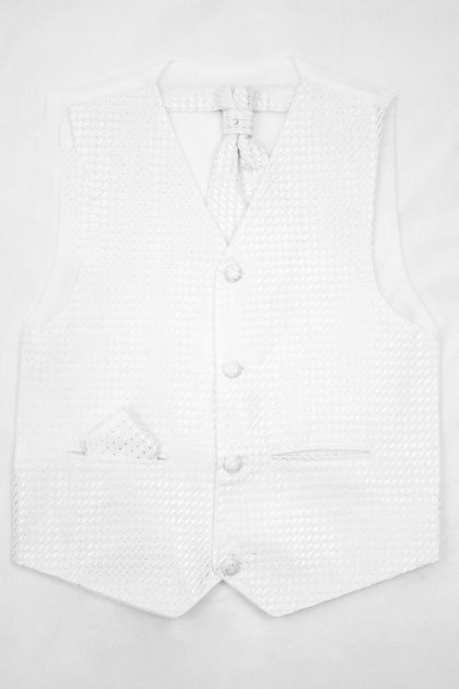 Boys White Waistcoat Philip