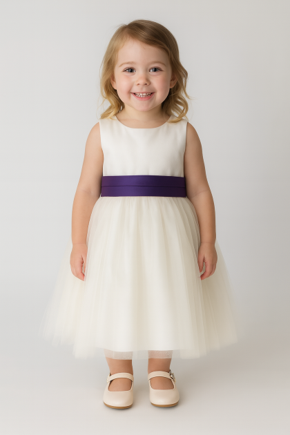 Baby Girls Kate Dress-Purple