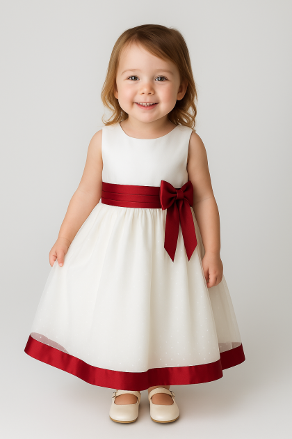 Baby Girls Alice Dress- Red
