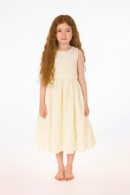Baby Girls Olivia Dress-Ivory