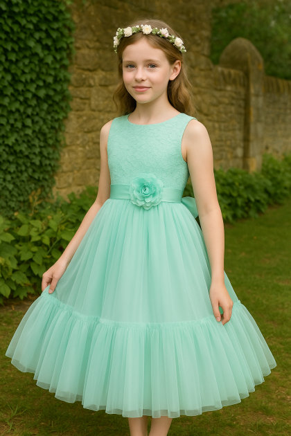 Girls Tammi Dress- Mint