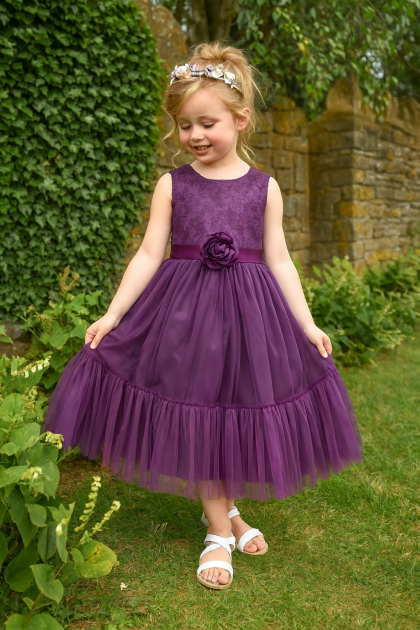 Baby Girls Tammi Dress- Purple