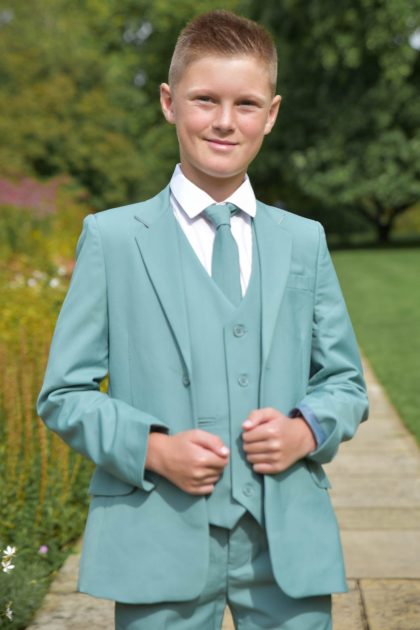 Boys Sage 5 Piece Suit