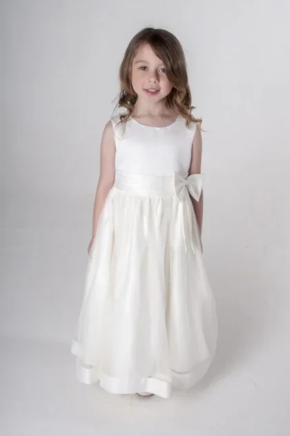 Girls Alice Dress-Ivory