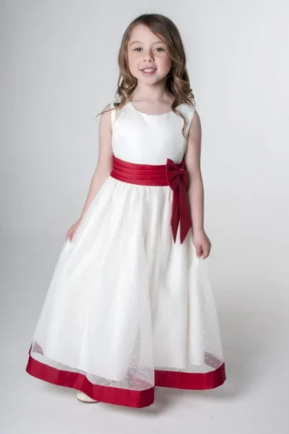 Girls Alice Dress- Red