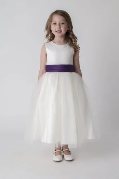 Girls Kate Dress-Purple