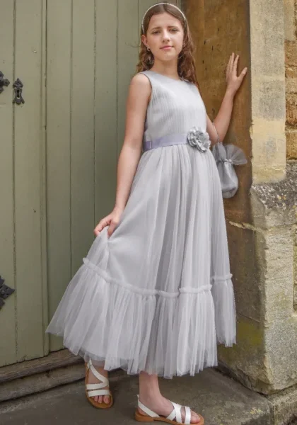 Girls Tammi Dress- Grey