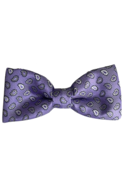 Small Bow Tie- Lilac Paisley