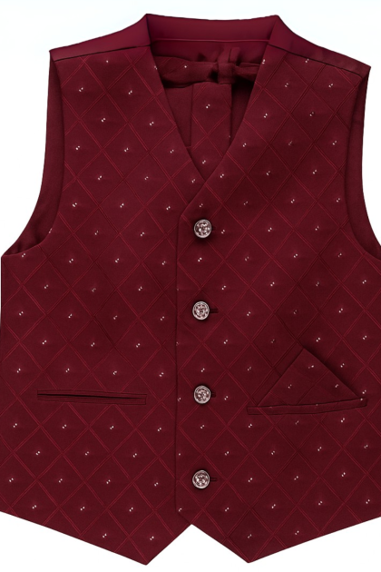 Boys Waistcoat Alfred- Wine