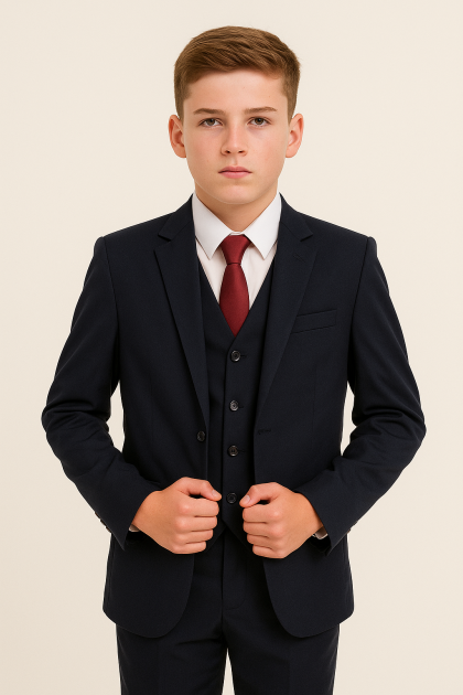 Boys Black Romario 5 Piece