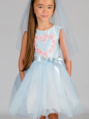 Girls Blue heart Dress
