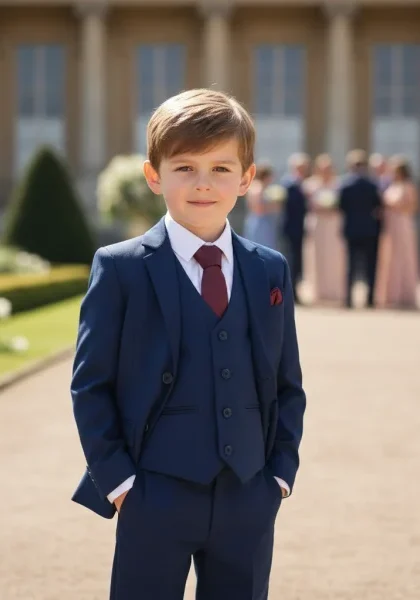 Baby Boys Navy Suit Ezra